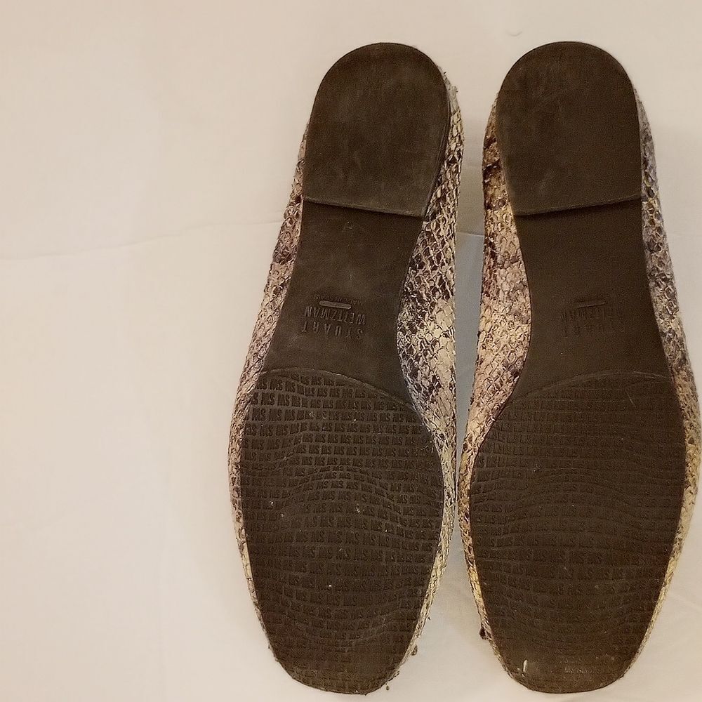 šStuartāWeitzman Snake EmbossedāFlats - Picture 6 of 6